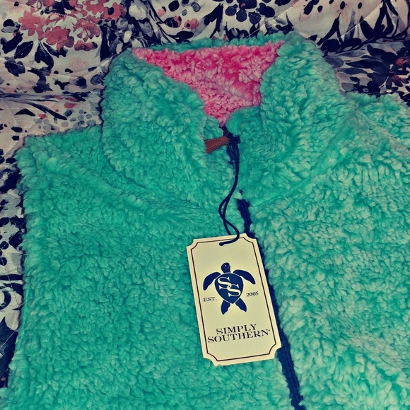 ⚠️ LAST ONE ⚠️ 🆕 SIMPLY SOUTHERN SHERPA VEST - Picture 3 of 4